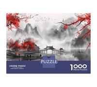 Rompecabezas De 1000 Piezas Chinese Landscape Painting-1 Rompecabezas para Adultos Juego Práctico Una Obra De Arte Cumpleaños Y Navidad 52x38cm/1000pcs
