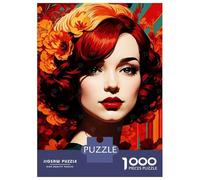 Rompecabezas De 1000 Piezas Christina Hendricks Rompecabezas para Adultos Juego De Ingenio Carrera De Velocidad De Manos Cumpleaños Y Navidad 38x26cm/1000pcs