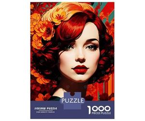 Rompecabezas De 1000 Piezas Christina Hendricks Rompecabezas para Adultos Juego De Ingenio Carrera De Velocidad De Manos Cumpleaños Y Navidad 38x26cm/1000pcs
