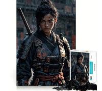 Rompecabezas de 1000 Piezas Cicatrices de un Ronin para Adultos Refuerza la Memoria Momento cálido Bordes limpios (50x75cm)