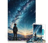 Rompecabezas de 1000 Piezas Cielo Estrellado al Amanecer para Adultos y Adolescentes Mejora la Memoria Relajante Corte preciso Un Regalo Encantador 50x75cm