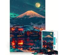 Rompecabezas de 1000 Piezas Cielo Estrellado Coche Deportivo para Adolescentes Juguete de lógica Mental Tiempo Libre Bordes Finos 50x75cm