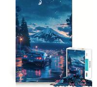 Rompecabezas de 1000 Piezas Cielo Estrellado Coche Deportivo para Adultos Mejora la Memoria Alegría Familiar Diseño para armar Elige tu Deseo de Papá Noel 38x26cm