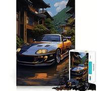 Rompecabezas de 1000 Piezas Cielo Estrellado Coche Deportivo para Adultos Regalos Juguete para desarrollar la Habilidad y aliviar el estrés Corte preciso Lista de Deseos de Papá Noel 50x75cm