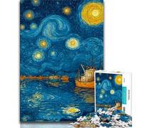 Rompecabezas de 1000 Piezas Cielo Nocturno de Night Sky Ejercita tu Cerebro Juguetes adictivos para Cultivar la Paciencia Juego de desafío único 38x26cm