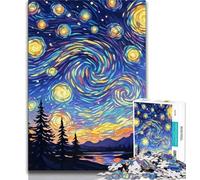 Rompecabezas de 1000 Piezas Cielo Nocturno de Night Sky para Adultos y Adolescentes, Juguete Educativo Intelectual y Relajante, Regalo de Amigo Secreto (50x75cm)