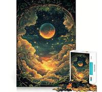 Rompecabezas de 1000 Piezas Cielo Nocturno Entre Enredaderas para Adolescentes Juego Mental Juguete para el hogar Corte preciso (50x75cm)