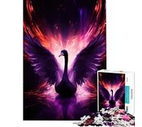 Rompecabezas de 1000 Piezas - Cisne de Fuego Púrpura - Juguetes Educativos para Juegos Educativos - Desafío Difícil - Ideas de Regalo (Tamaño 75x50cm)