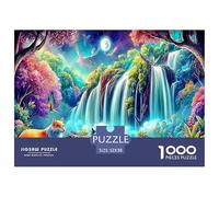 Rompecabezas de 1000 Piezas Cisnes en el Paraíso - Cascada (Bosque de Zorros) - Una Actividad Divertida y desafiante para Toda la Familia - Descompresión en casa - 52 x 38 cm (1000 Piezas)