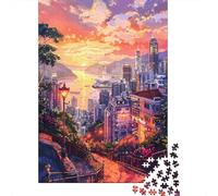 Rompecabezas De 1000 Piezas Cityscape Sunset View -1 Rompecabezas para Adultos Juego Familiar Desafío Difícil Oferta como Regalos para Toda La Familia 70x50cm/1000pcs