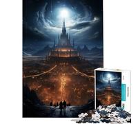 Rompecabezas de 1000 Piezas Ciudadela Interestelar Juguetes adictivos para Cultivar la Paciencia Juego práctico para la diversión Familiar Regalo de cumpleaños (Tamaño 38x26cm)