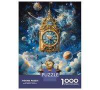 Rompecabezas De 1000 Piezas Clocks in Cosmos Rompecabezas para Adultos Juego De Ingenio Análisis Y Lógica Interacción Entre Padres E Hijos 70x50cm/1000pcs