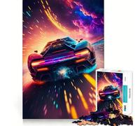 Rompecabezas de 1000 Piezas Coche de la Carrera Espacial para Adultos, Juguete de lógica Mental, Juego de Mesa Tiempo Tranquilo, Corte Firme, (50x75cm)