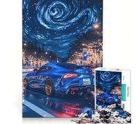 Rompecabezas de 1000 Piezas Coche Deportivo con Cielo Estrellado Juego de ingenio Entrena tu Cerebro y Tus Manos Ideal para Decorar tu Escritorio 38x26cm