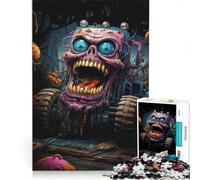 Rompecabezas de 1000 Piezas: Coche Monstruo Distópico V, Decoración de Pared, Interesante Reducción del Estrés, Regalo de Juego Desafiante 50x75cm