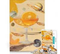 Rompecabezas de 1000 Piezas Cóctel Espacial Juguete Educativo Carrera de Velocidad Manual con Piezas de Formas aleatorias Que encajan Perfectamente 50x75cm