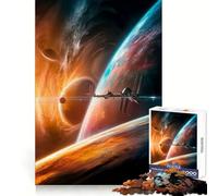 Rompecabezas de 1000 Piezas Colisión Planetaria para Adolescentes Mejora la Memoria, relaja la Mente y CREA un Regalo Original (38x52cm)