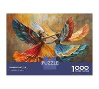 Rompecabezas De 1000 Piezas Colorful Angel Wings Art Print Rompecabezas Juguetes Antiestrés Decoración De Pared Cumpleaños Y Navidad 70x50cm/1000pcs