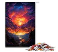 Rompecabezas de 1000 Piezas Colorido fantasía Atardecer río Divertido Rompecabezas para la Familia Gran Regalo para fanáticos del Anime 1000 Piezas Regalo para Adultos