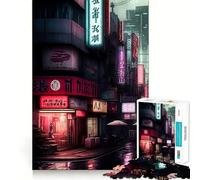 Rompecabezas de 1000 Piezas con Adolescentes japoneses de Las Calles de Tokio Juguete de lógica Resistente Diversión y Ocio Bordes Transparentes Arte Coleccionable 50x75cm