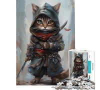 Rompecabezas de 1000 Piezas con adorables Gatos Asesinos Chibi Juguetes adictivos para Cultivar la Paciencia Juegos Divertidos Decoración Perfecta Regalo de cumpleaños (Tamaño 38x52cm)