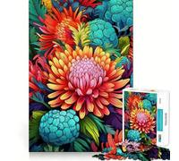 Rompecabezas de 1000 Piezas con Animales australianos de Colores Vivos,Corte Exacto,diseño artístico,lógica,Juego de Ocio,diversión,decoración navideña para la Pared (38x26cm)
