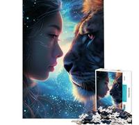 Rompecabezas de 1000 Piezas con Animales de Galaxia mística Divertidas Actividades en casa Juego Imposible Divertido y humorístico para Mayores de 14 años (50x75cm)