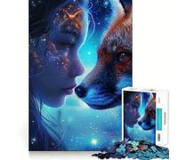 Rompecabezas de 1000 Piezas con Animales espaciales místicos para Adultos y Adolescentes Juguete de lógica para Relajarse Corte de precisión Regalo Ideal (38x52cm)