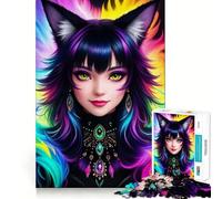 Rompecabezas de 1000 Piezas con Atractivas Chicas Anime CG,articulaciones precisas,diversión cognitiva,Juego Relajante,diversión para cumpleaños,Arte y Juego (38x52cm)