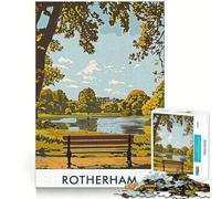 Rompecabezas de 1000 Piezas con Banco del Parque Rotherham para Adultos Ideal para ejercitar la Memoria, entretenerse y armar Colección de Arte (38x52cm)