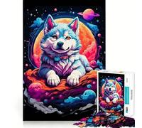Rompecabezas de 1000 Piezas con Cachorros de Husky Siberiano para Adultos Regalo Ideal para ejercitar la Mente y Relajarse Un Regalo Memorable 50x75cm