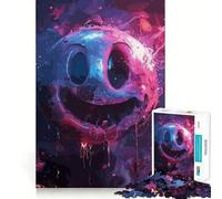 Rompecabezas de 1000 Piezas con Caras sonrientes y Divertidas para Adultos Fortalece la Memoria Arte Coleccionable con Bordes limpios y relajantes 50x75cm