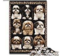 Rompecabezas de 1000 Piezas con Collage de caniches, 50x75cm, Juego Interactivo para la Familia, Apto para Mayores de 14 años