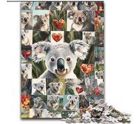 Rompecabezas de 1000 Piezas con Collage de Koalas, para Mayores de 14 años Decoración del hogar como Regalo para Toda la Familia y Amigos (tamaño 26x38cm)