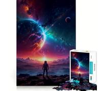 Rompecabezas de 1000 Piezas con Colores RGB del Universo para Adolescentes Juego Que estimula el Cerebro Encaje Huecos Actividad Relajante para Grupos en Interiores (38x26cm)