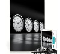 Rompecabezas de 1000 Piezas con Concepto de Tiempo para Adultos Juguete de Habilidad para desarrollar la Capacidad de razonamiento y la Capacidad de Realizar Cortes precisos Colección de Piezas
