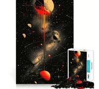 Rompecabezas de 1000 Piezas con Diagrama del Sistema Solar para Adolescentes Juguete para ejercitar la Mente Juego de Mesa en Grupo Arte y ensamblaje Regalo clásico (38x52cm)