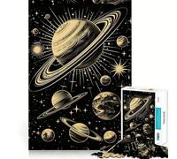 Rompecabezas de 1000 Piezas con Diagrama del Sistema Solar para Adolescentes Mejora la Memoria Cómodo y Relajante Corte Firme Regalo Festivo (50x75cm)