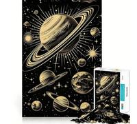 Rompecabezas de 1000 Piezas con Diagrama del Sistema Solar para Adolescentes Rompecabezas de lógica Clara Juguete Tiempo de Paz Corte Lista de Deseos de Santa Claus (38x26cm)