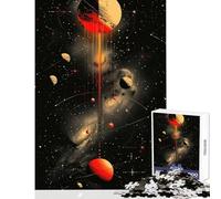 Rompecabezas de 1000 Piezas con Diagrama del Sistema Solar para Adolescentes Rompecabezas de precisión para Adolescentes Difícil y desafiante Juguete Educativo (38x52cm)