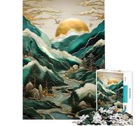 Rompecabezas de 1000 Piezas con diseño Abstracto de grullas al Atardecer Rompecabezas de 1000 Piezas para decoración del hogar (38x52cm)