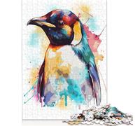Rompecabezas de 1000 Piezas con diseño Abstracto de pingüinos, 1000 Piezas (75 x 50 cm)