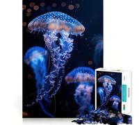 Rompecabezas de 1000 Piezas con diseño bioluminiscente,Ideal para Bailar,Mantener la Mente Despierta,Jugar y divertirse en Navidad (50x75cm)