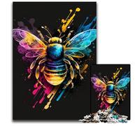 Rompecabezas de 1000 Piezas con diseño de Abejas para Adultos, cumpleaños, festividades y Navidad, 50x75cm/19,68x29,52 Pulgadas.