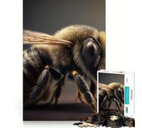 Rompecabezas de 1000 Piezas con diseño de Abejas y Flores,decoración, Juego para concentrarse y Relajarse,Regalo de cumpleaños (50x75cm)