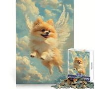 Rompecabezas de 1000 Piezas con diseño de ángel de Pomerania para Adolescentes Mejora la Memoria Fácil de Usar Ideal para el Ocio Diseño de Pared con Corte Firme (38x52cm)