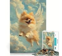 Rompecabezas de 1000 Piezas con diseño de ángel de Pomerania para Adolescentes Mejora la Memoria Fácil de Usar Ideal para el Ocio Diseño de Pared con Corte Firme (38x52cm)