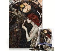 Rompecabezas de 1000 Piezas con diseño de ángel y Demonio para Adultos Ideal para ejercitar la Mente, Disfrutar de Momentos tranquilos y Relajarse Bordes Suaves Un Regalo entrañable (50x75cm)