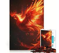 Rompecabezas de 1000 Piezas con diseño de Animal de Fuego fénix para Adultos, Ideal para Mejorar la Memoria, entretenido y para Decorar la Pared (38x26cm)