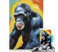 Rompecabezas de 1000 Piezas con diseño de Animales Simios, Juego práctico, Actividades Divertidas para Hacer en casa, Ideal para Decorar el Escritorio 50x75cm